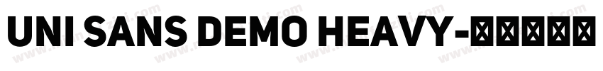 uni sans demo heavy字体转换